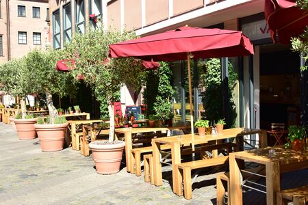 View in the city of Nuremberg, Bavaria, Germanyのeditorial素材