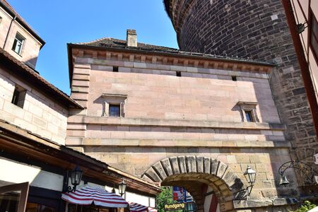 View in the city of Nuremberg, Bavaria, Germanyのeditorial素材