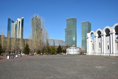 View in Astana, capital of Kazakhstanのeditorial素材