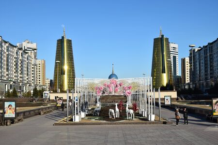 View in Astana, capital of Kazakhstan, host of EXPO 2017のeditorial素材