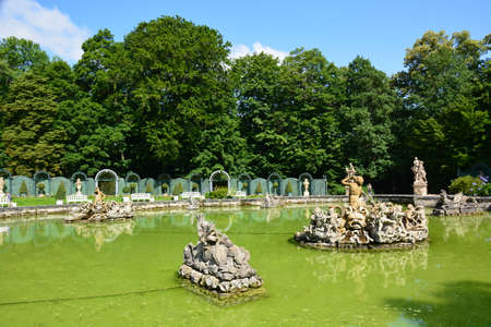 Ile de France, the picturesque park of Versailles Palaceの写真素材