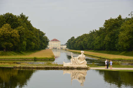 Sculpture in front of the Belvedere Palace.の写真素材