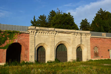 Abandoned building in the village of Bieszczady, Polandの写真素材