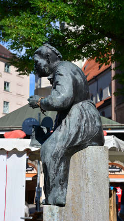 Sculpture on the main square of Szczecin.の写真素材