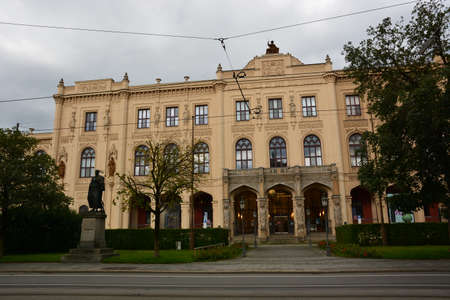 View of the main building of the University of Riga.の写真素材