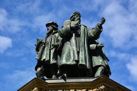Statue in Dresden, Germanyの写真素材
