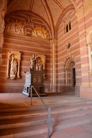 France, the picturesque church of Montpellier in Normandieの写真素材