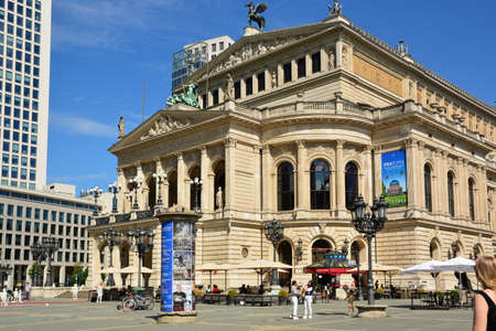 Bucharest Opera House in Bucharest, Romania.の写真素材