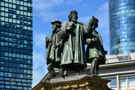 Bronze statue of King George VI at the Admiralty building in London.の写真素材