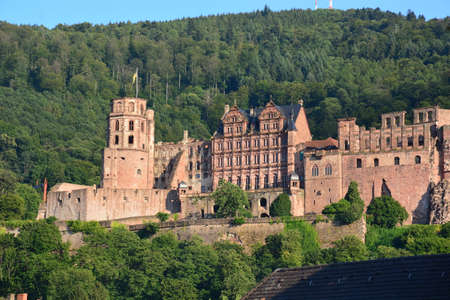 Panoramic view of the medieval castleの写真素材