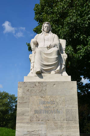 Statue of Ludwig van Beethovenの写真素材