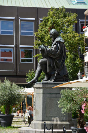 Statue of the famous poet Konstantin Petrov.の写真素材
