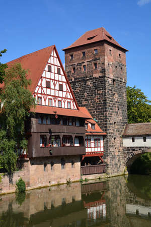 Rothenburg ob der Tauber is a city in Bavaria, Germany.の写真素材