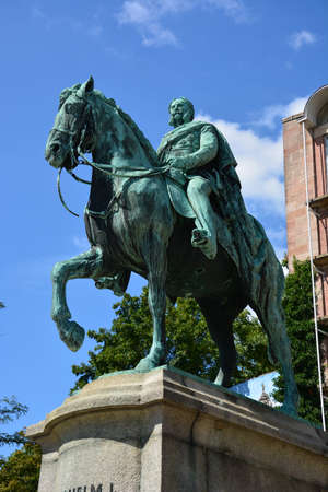 Statue of Peter the Great in the center of Budapest, Hungaryの写真素材