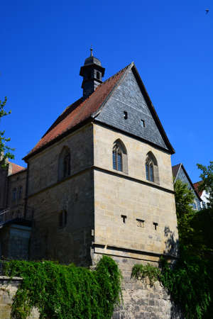 Church of St. John the Baptist in Rothenburg ob der Tauber, Germanyの写真素材