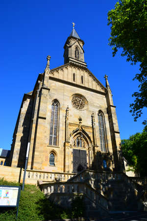 St. Nicholas Church in the city of Dinan, Brittany, Franceの写真素材