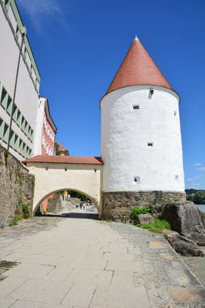 Old Town of Tallinn, Estonia, Europe. Old Town Hall Tower.の写真素材