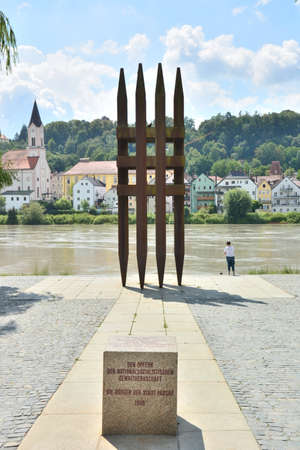 Monument to Hungarian soldiers who died in World War II.の写真素材