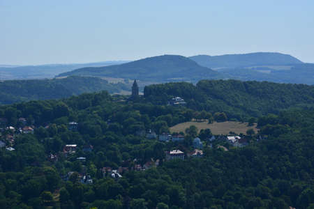View of the city of Bad Toelz, Saxony, Germanyの写真素材