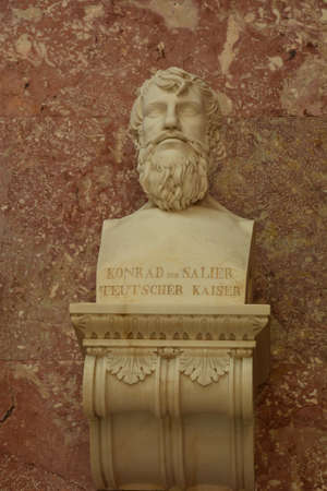 Statue of the Roman Emperor Marcus Aurelius in Rome, Italyの写真素材