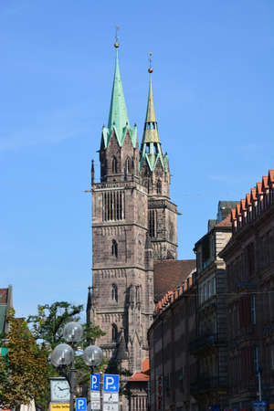 Church of St. Peter and St. Paul in Nuremberg, Germanyの写真素材
