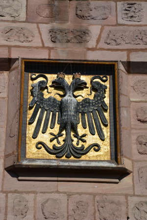 Sculpture on the facade of the Cathedral of St. Francis of Assisiの写真素材