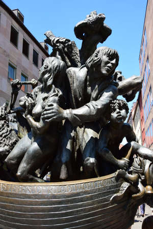 Sculpture in the center of St. Petersburg, Russiaの写真素材