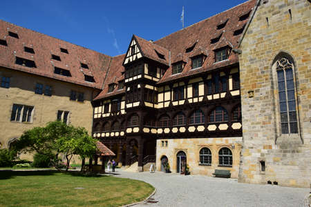 The historic town hall of Rothenburg ob der Tauberの写真素材