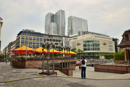 Frankfurt am Main skylineの写真素材