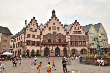 The old town of Frankfurt am Main, Germany.の写真素材