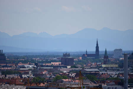 Panoramic view of Nuremberg, Bavaria, Germanyの写真素材
