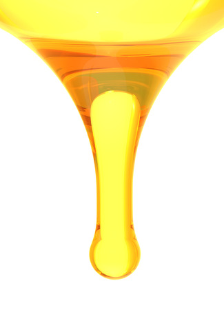 oil pour isolate on white background の写真素材