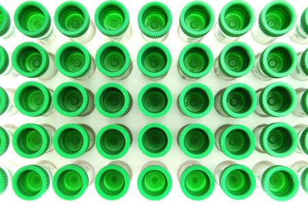 tube lids at laboratoryの写真素材