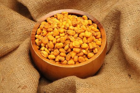 dry fruit made from corn in the bowl                        