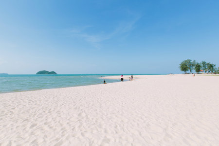 View of Similhar beach, Songkha, Thailand の写真素材