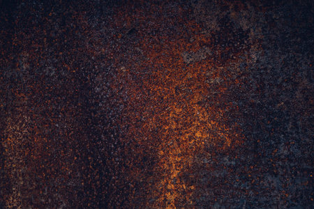 painted metal with rust texture, as background.の写真素材
