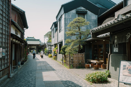 Old street in Kyoto, Japanのeditorial素材