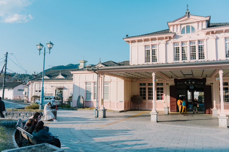 Canal in Edo wonderland sakura season, japanのeditorial素材