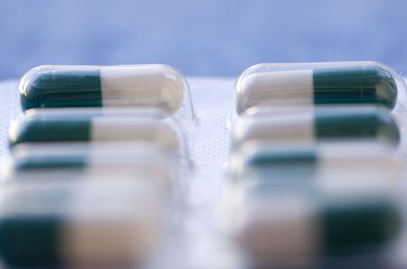 Antibiotics closeup