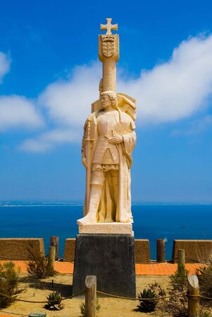 Statue of Juan Rodriguez Cabrillo in San Diego, Californiaの写真素材
