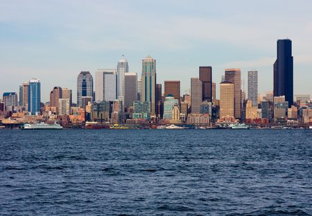 Seattle skylineの写真素材