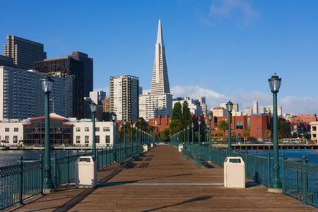 Pier 7 in San Franciscoの写真素材