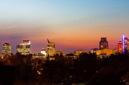 Sacramento at nightの写真素材