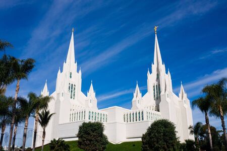   Temple of the Church of Jesus Christ of Latter-day Saints in San Diego, Californiaの写真素材