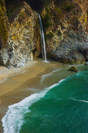   McWay Falls at Big Sur, Californiaの写真素材