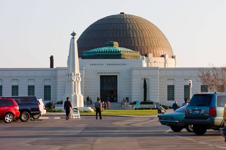Griffith Observatory on February 25, 2009 in Los Angeles, California.のeditorial素材