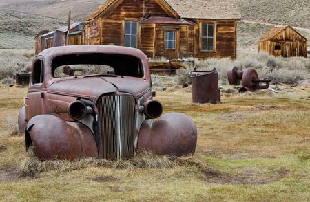 Bodie (ghost town), Californiaの写真素材
