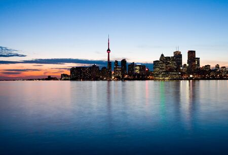 Toronto at night, Canada の写真素材