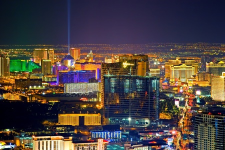 Aerial view of Las Vegas strip のeditorial素材