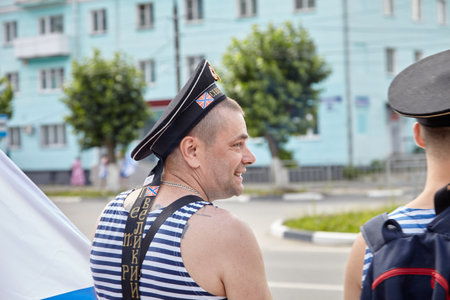 Celebration of the day of the Russian Navy.のeditorial素材